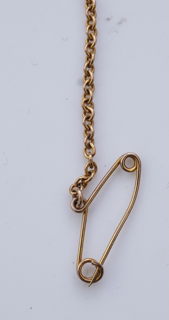 An Edwardian amethyst and seed pearl brooch, early 20th century